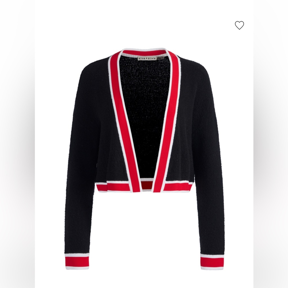 NWT- Alice and Olivia JUANA CROPPED CARDIGAN size XS